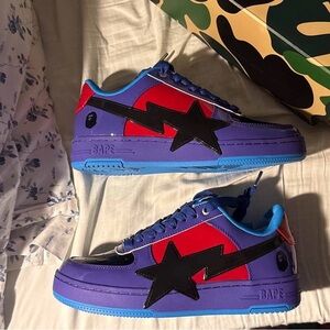 BAPESA Purple and Red Sneakers